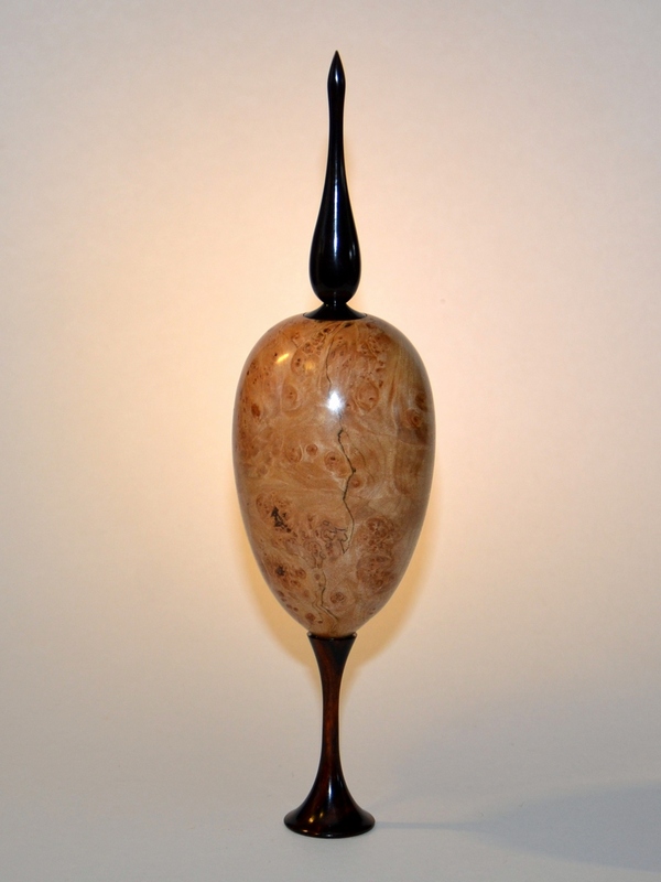 Maple Burl Pedestal Form